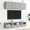 vidaXL - Tv-wandmeubel - 40x30x30 - cm - bewerkt - hout - grijs - sonoma