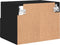 vidaXL - Tv-wandmeubel - 40x30x30 - cm - bewerkt - hout - zwart
