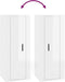 vidaXL - Tv-wandmeubel - 40x34,5x100 - cm - hoogglans - wit