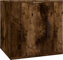 vidaXL - Tv-wandmeubel - 40x34,5x40 - cm - gerookt - eikenkleurig