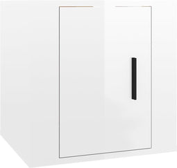 vidaXL - Tv-wandmeubel - 40x34,5x40 - cm - hoogglans - wit