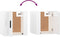 vidaXL - Tv-wandmeubel - 40x34,5x40 - cm - hoogglans - wit