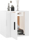 vidaXL - Tv-wandmeubel - 40x34,5x40 - cm - hoogglans - wit