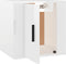vidaXL - Tv-wandmeubel - 40x34,5x40 - cm - hoogglans - wit