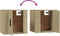 vidaXL - Tv-wandmeubel - 40x34,5x40 - cm - sonoma - eikenkleurig