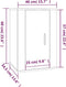 vidaXL - Tv-wandmeubel - 40x34,5x60 - cm - grijs - sonoma - eikenkleurig