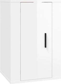 vidaXL - Tv-wandmeubel - 40x34,5x60 - cm - hoogglans - wit