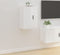 vidaXL - Tv-wandmeubel - 40x34,5x60 - cm - hoogglans - wit