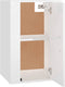 vidaXL - Tv-wandmeubel - 40x34,5x60 - cm - hoogglans - wit