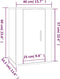vidaXL - Tv-wandmeubel - 40x34,5x60 - cm - sonoma - eikenkleurig