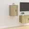 vidaXL - Tv-wandmeubel - 40x34,5x60 - cm - sonoma - eikenkleurig