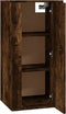 vidaXL - Tv-wandmeubel - 40x34,5x80 - cm - gerookt - eikenkleurig