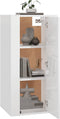 vidaXL - Tv-wandmeubel - 40x34,5x80 - cm - hoogglans - wit