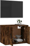 vidaXL - Tv-wandmeubel - 57x34,5x40 - cm - gerookt - eikenkleurig