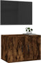 vidaXL - Tv-wandmeubel - 57x34,5x40 - cm - gerookt - eikenkleurig