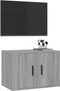 vidaXL - Tv-wandmeubel - 57x34,5x40 - cm - grijs - sonoma - eikenkleurig