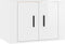 vidaXL - Tv-wandmeubel - 57x34,5x40 - cm - hoogglans - wit