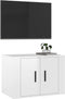 vidaXL - Tv-wandmeubel - 57x34,5x40 - cm - hoogglans - wit