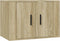vidaXL - Tv-wandmeubel - 57x34,5x40 - cm - sonoma - eikenkleurig