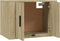 vidaXL - Tv-wandmeubel - 57x34,5x40 - cm - sonoma - eikenkleurig