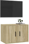 vidaXL - Tv-wandmeubel - 57x34,5x40 - cm - sonoma - eikenkleurig