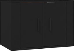 vidaXL - Tv-wandmeubel - 57x34,5x40 - cm - zwart