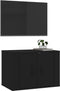 vidaXL - Tv-wandmeubel - 57x34,5x40 - cm - zwart
