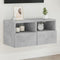 vidaXL - Tv-wandmeubel - 60x30x30 - cm - bewerkt - hout - betongrijs