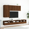 vidaXL - Tv-wandmeubel - 60x30x30 - cm - bewerkt - hout - bruin - eikenkleur