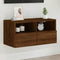 vidaXL - Tv-wandmeubel - 60x30x30 - cm - bewerkt - hout - bruin - eikenkleur