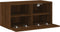 vidaXL - Tv-wandmeubel - 60x30x30 - cm - bewerkt - hout - bruin - eikenkleur