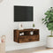 vidaXL - Tv-wandmeubel - 60x30x30 - cm - bewerkt - hout - gerookt - eikenkleurig