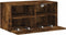 vidaXL - Tv-wandmeubel - 60x30x30 - cm - bewerkt - hout - gerookt - eikenkleurig