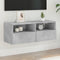 vidaXL - Tv-wandmeubel - 80x30x30 - cm - bewerkt - hout - betongrijs