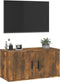 vidaXL - Tv-wandmeubel - 80x34,5x40 - cm - gerookt - eikenkleurig
