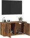 vidaXL - Tv-wandmeubel - 80x34,5x40 - cm - gerookt - eikenkleurig