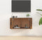 vidaXL - Tv-wandmeubel - 80x34,5x40 - cm - gerookt - eikenkleurig