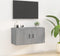 vidaXL - Tv-wandmeubel - 80x34,5x40 - cm - grijs - sonoma - eikenkleurig