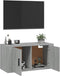 vidaXL - Tv-wandmeubel - 80x34,5x40 - cm - grijs - sonoma - eikenkleurig