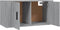 vidaXL - Tv-wandmeubel - 80x34,5x40 - cm - grijs - sonoma - eikenkleurig