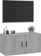 vidaXL - Tv-wandmeubel - 80x34,5x40 - cm - grijs - sonoma - eikenkleurig