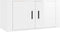 vidaXL - Tv-wandmeubel - 80x34,5x40 - cm - hoogglans - wit
