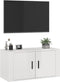 vidaXL - Tv-wandmeubel - 80x34,5x40 - cm - hoogglans - wit