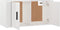 vidaXL - Tv-wandmeubel - 80x34,5x40 - cm - hoogglans - wit