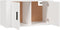 vidaXL - Tv-wandmeubel - 80x34,5x40 - cm - wit