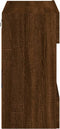 vidaXL - Tv-wandmeubel - met - LED - 58,5x30x60,5 - cm - bruin - eikenkleur