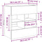 vidaXL - Tv-wandmeubel - met - LED - 58,5x30x60,5 - cm - bruin - eikenkleur