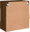 vidaXL - Tv-wandmeubel - met - LED - 58,5x30x60,5 - cm - bruin - eikenkleur