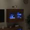 vidaXL - Tv-wandmeubel - met - LED - 78,5x30x60,5 - cm - bruineikenkleurig
