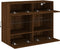 vidaXL - Tv-wandmeubel - met - LED - 78,5x30x60,5 - cm - bruineikenkleurig
